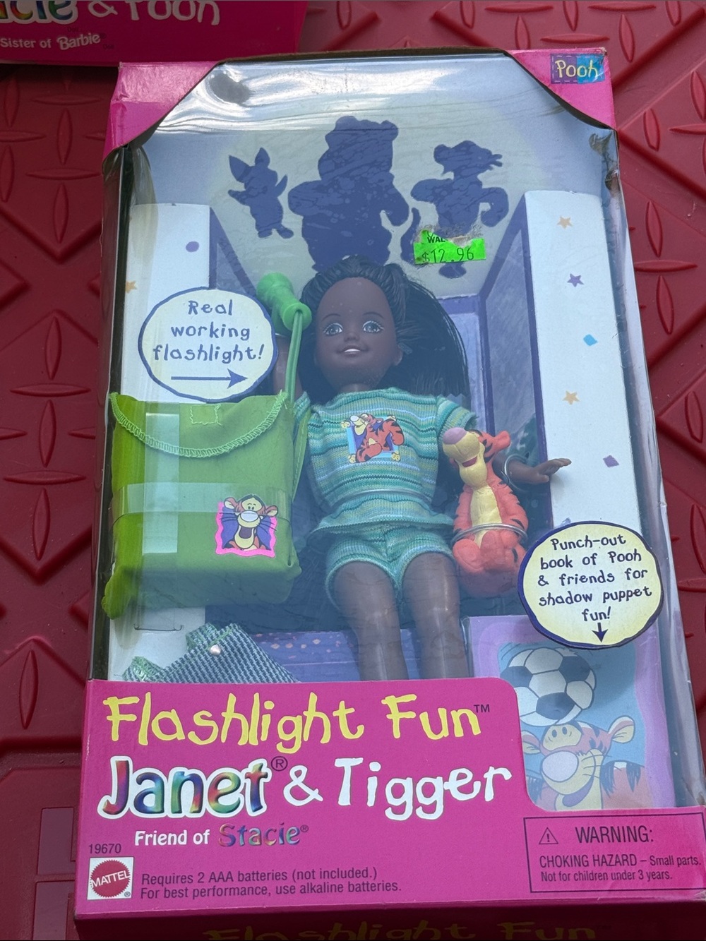 Mattel Flashlight Fun Janet Doll in Green Outfit with Tigger